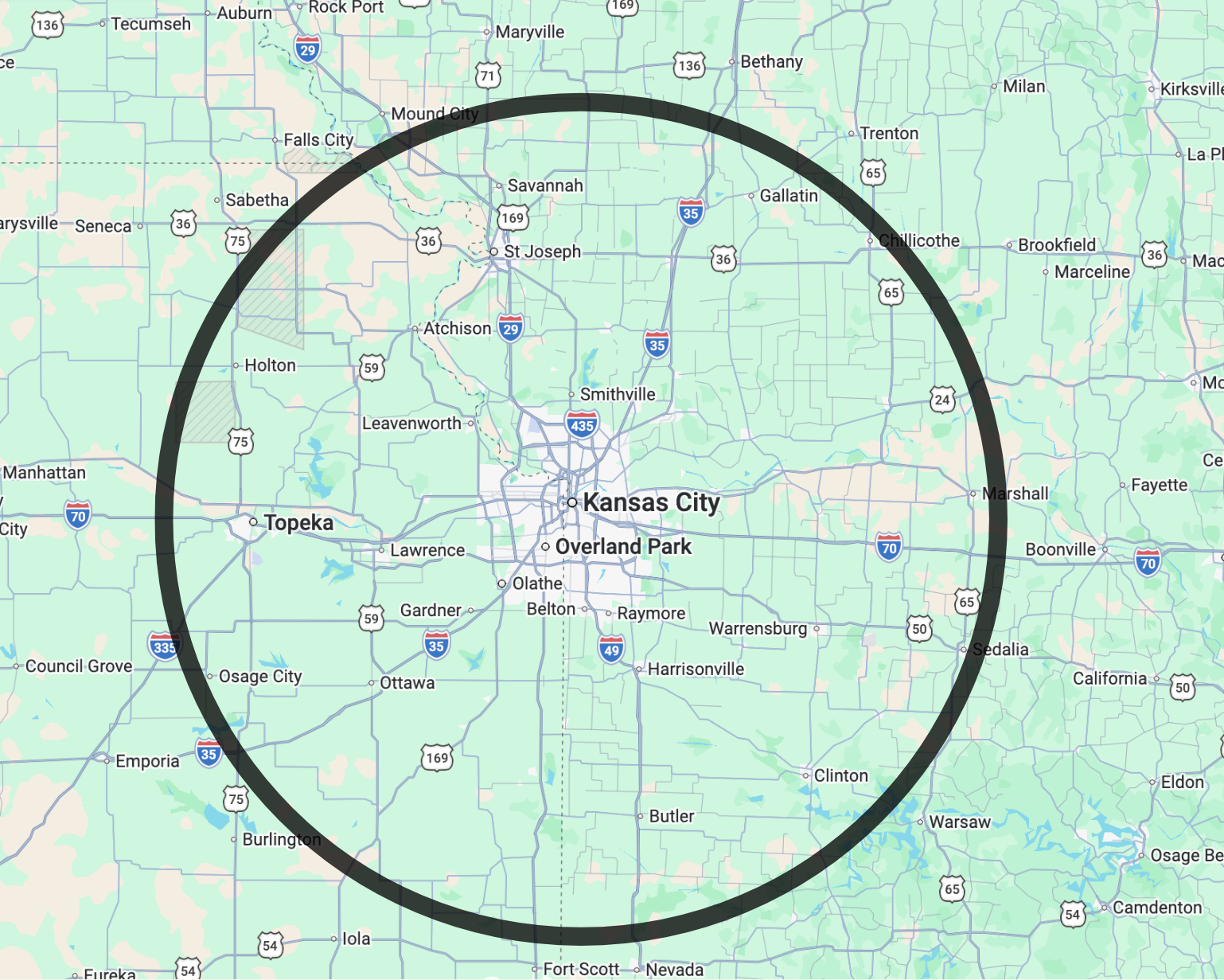 Service Area Map